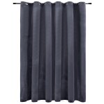 Vidaxl rideau occultant et anneaux métal velours anthracite 290x245 cm Vidaxl rideau occultant et anneaux métal velours anthracite 290x245 cm
