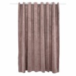 Vidaxl rideau occultant avec anneaux en mtal velours rose 290x245 cm