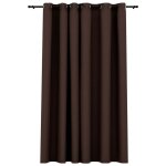 Vidaxl rideau occultant aspect de lin avec ?illets taupe 290x245 cm Vidaxl rideau occultant aspect de lin avec ?illets taupe 290x245 cm