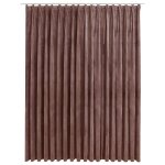 Vidaxl rideau occultant avec crochets velours rose antique 290x245 cm