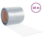 Vidaxl rideau de porte transparent 200 mmx1, 6 mm 10 m pvc