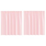 Vidaxl rideaux en voile avec boucles 2 pcs rose clair 140x140 cm Vidaxl rideaux en voile avec boucles 2 pcs rose clair 140x140 cm