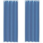 Vidaxl rideaux en voile avec ?illets 2 pcs bleu royal