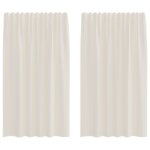 Vidaxl rideaux en voile � ?illets 2 pcs couleur cr�me