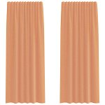 Vidaxl rideaux en voile � ?illets 2 pcs couleur terre cuite