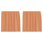 Vidaxl rideaux en voile � ?illets 2 pcs couleur terre cuite