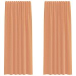 Vidaxl rideaux en voile � ?illets 2 pcs couleur terre cuite