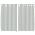 Vidaxl rideaux en voile avec ?illets 2 pcs gris clair 140x175 cm