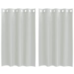 Vidaxl rideaux en voile avec ?illets 2 pcs gris clair 140x175 cm