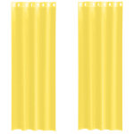 Vidaxl rideaux en voile avec ?illets 2 pcs jaune