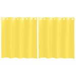 Vidaxl rideaux en voile avec ?illets 2 pcs jaune