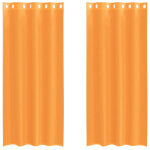 Vidaxl rideaux en voile avec ?illets 2 pcs orange 140x225 cm