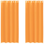 Vidaxl rideaux en voile avec ?illets 2 pcs orange 140x225 cm