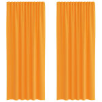 Vidaxl rideaux en voile � ?illets 2 pcs orange
