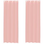 Vidaxl rideaux en voile avec ?illets 2 pcs rose 140 x 300 cm Vidaxl rideaux en voile avec ?illets 2 pcs rose 140 x 300 cm