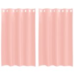 Vidaxl rideaux en voile avec ?illets 2 pcs rose 140x175 cm Vidaxl rideaux en voile avec ?illets 2 pcs rose 140x175 cm