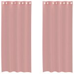 Vidaxl rideaux en voile avec ?illets 2 pcs rose 140x225 cm Vidaxl rideaux en voile avec ?illets 2 pcs rose 140x225 cm