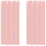 Vidaxl rideaux en voile avec ?illets 2 pcs rose 140x245 cm Vidaxl rideaux en voile avec ?illets 2 pcs rose 140x245 cm