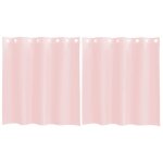 Vidaxl rideaux en voile avec ?illets 2 pcs rose clair 140x140 cm Vidaxl rideaux en voile avec ?illets 2 pcs rose clair 140x140 cm
