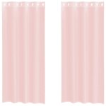 Vidaxl rideaux en voile avec ?illets 2 pcs rose clair 140x225 cm Vidaxl rideaux en voile avec ?illets 2 pcs rose clair 140x225 cm