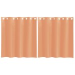 Vidaxl rideaux en voile avec ?illets 2 pcs terre cuite