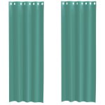 Vidaxl rideaux en voile avec ?illets 2 pcs turquoise