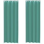 Vidaxl rideaux en voile avec ?illets 2 pcs turquoise