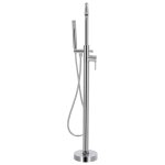 Vidaxl robinet de baignoire sur pied acier inoxydable 118, 5 cm