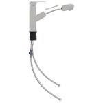 Vidaxl robinet de lavabo r�tractable de bain argent� 157x172 mm