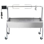 Vidaxl r�tissoire pour barbecue �lectrique acier inoxydable