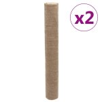 Vidaxl rouleaux de jute 2 pcs 1x50 m 100 % jute 200 g / m