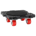 Vidaxl roulettes pour meubles 4 pices avec lvateur noir 13, 5 x 13, 5 x 4, 2 cm 300 kg