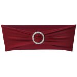 Vidaxl ruban d�coratif �lastique avec boucle de chaise 25 pcs bordeaux