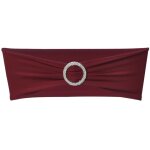 Vidaxl ruban d�coratif �lastique avec boucle de chaise 25 pcs bordeaux