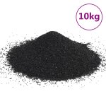 Vidaxl sable pour aquarium 10 kg noir 0, 2 - 2 mm