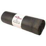 Vidaxl sacs poubelles avec cordons 250 pcs noir 120 l