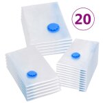 Vidaxl sacs de voyage sous vide sacs de vêtements 3 tailles 20 pcs Vidaxl sacs de voyage sous vide sacs de vêtements 3 tailles 20 pcs