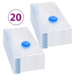 Vidaxl sacs de voyage sous vide sacs de v�tements 60x40 cm 20 pcs