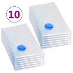 Vidaxl sacs de voyage sous vide sacs de v�tements 80x60 cm 10 pcs
