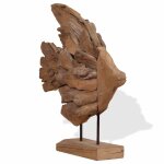 Vidaxl sculpture de poisson teck 40x12x57 cm Vidaxl sculpture de poisson teck 40x12x57 cm