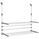 Vidaxl séchoir à linge pour balcon 89x25x(60 - 95) cm aluminium Vidaxl séchoir à linge pour balcon 89x25x(60 - 95) cm aluminium