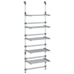 Vidaxl schoir  linge suspendu  5 niveaux aluminium