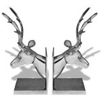 Vidaxl serre - livres cerf 2 pices aluminium argent