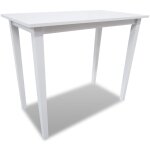 Vidaxl set table et 4 chaises de bar en bois coloris blanc Vidaxl set table et 4 chaises de bar en bois coloris blanc