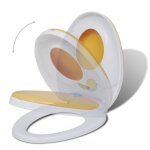 Vidaxl sièges de toilette et couvercles 2 pcs plastique blanc et jaune Vidaxl sièges de toilette et couvercles 2 pcs plastique blanc et jaune