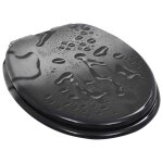 Vidaxl si�ge wc mdf couvercle � fermeture en douceur gouttes d'eau