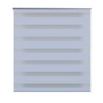 Vidaxl store v�nitien zebra 120, 9 x 230 cm, largeur du tissu 116, 7 cm, blanc