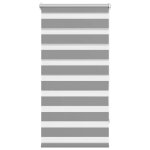 Vidaxl store v�nitien z�br� 60, 9 x 120 cm, largeur du tissu 56, 7 cm, gris