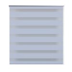 Vidaxl store v�nitien zebra 80, 9 x 150 cm, largeur du tissu 76, 7 cm, blanc