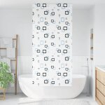 Vidaxl store enrouleur de douche 110x240 cm largeur du tissu 106 cm